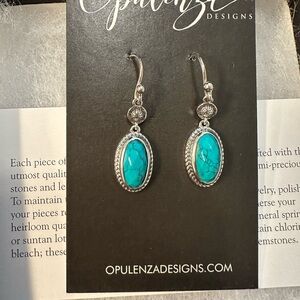 Turquoise and Silver Earrings